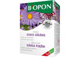 Sodo ir daržo prekės. Trąšos ir durpių substratai. Trąšos. Birios trąšos. Trąšų granulės sodo gėlėms Biopon, 1 kg