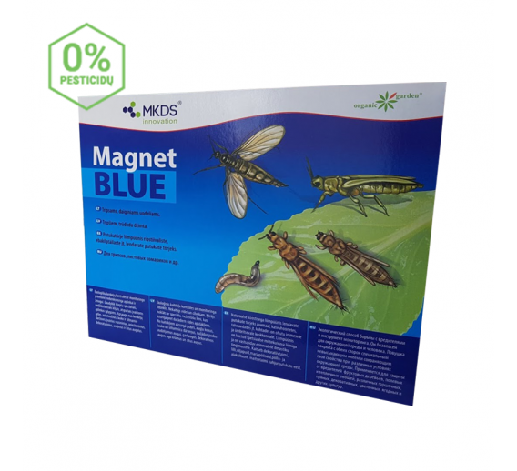 Sodo ir daržo prekės. Priemonės prieš kenkėjus. Priemonės prieš ropojančius ir skraidančius vabzdžius. Tripsų, daiginių uodelių gaudyklė Magnet Blue