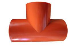 Santechnikos prekės. Lauko kanalizacija, drenažas, pralaidos vamzdžiai. Drenažo sistema. Trišakis drenažo vamzdžiui d100 90°