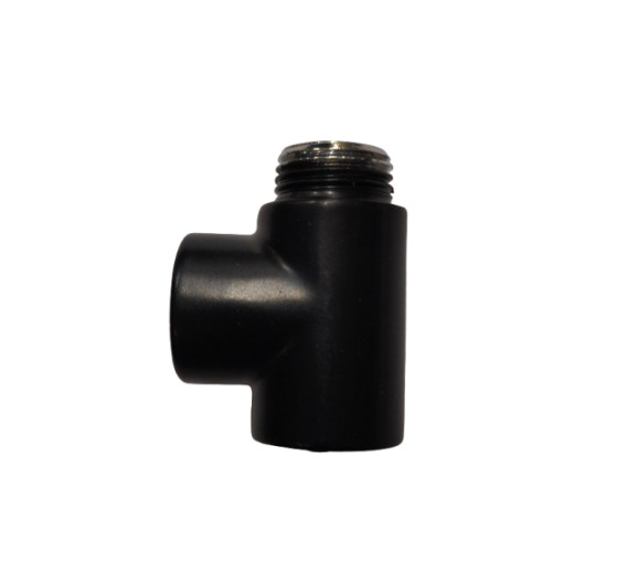 Santechnikos prekės. Vamzdynų sistemos. Vamzdžių sujungimo detalės. Žalvarinės jungtys. Žalvariniai trišakiai. Trišakis elektriniam tenui 1/2