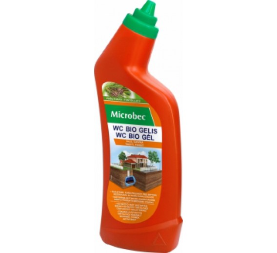 Švaros prekės. Buitinė chemija, valikliai. Tualeto BIO gelis BROS Microbec, 750 ml 