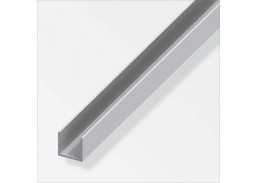 U formos aliuminio bėgelis 10x101,5 mm, 2 m 