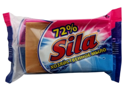 Švaros prekės. Muilas, pasta rankoms plauti. Ūkiškas muilas 72% SILA 200g