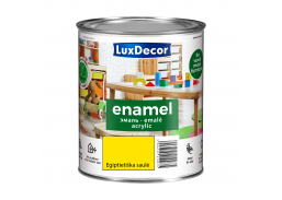 Dažai. Dažai, dažymo įrankiai, dažymo juostos. Emaliniai dažai. Universali emalė LuxDecor blizgi Egipto saulė 0.75l 