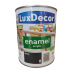 Dažai. Dažai, dažymo įrankiai, dažymo juostos. Emaliniai dažai. Universali emalė LuxDecor blizgi juodas deimantas 0.75l 
