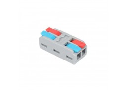 Elektros prekės. Laidai ir kabeliai. Kabelių priedai, jungtys. Gnybtai, įvairios laidų ir kabelių jungtys. Universali laidų jungtis 2/2 0,5-4 mm LT2  2vnt. 
