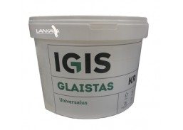 Dažai. Glaistas, gruntas, klijai, skiedikliai. Glaistai. Statybinis glaistas. Universalus glaistas IGIS KR, kibirėlis 5 kg 