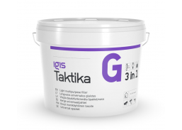 Dažai. Glaistas, gruntas, klijai, skiedikliai. Glaistai. Statybinis glaistas. Universalus glaistas Igis TAKTIKA G 3l 
