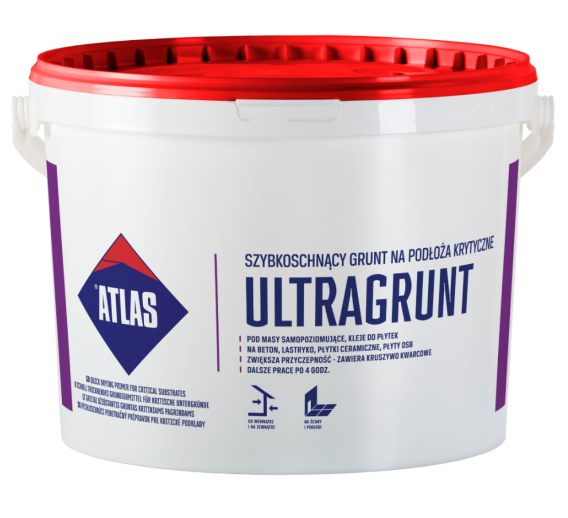 Dažai. Glaistas, gruntas, klijai, skiedikliai. Gruntai. Gruntas betonui, plokštėms. Universalus gruntas ULTRA 5kg 