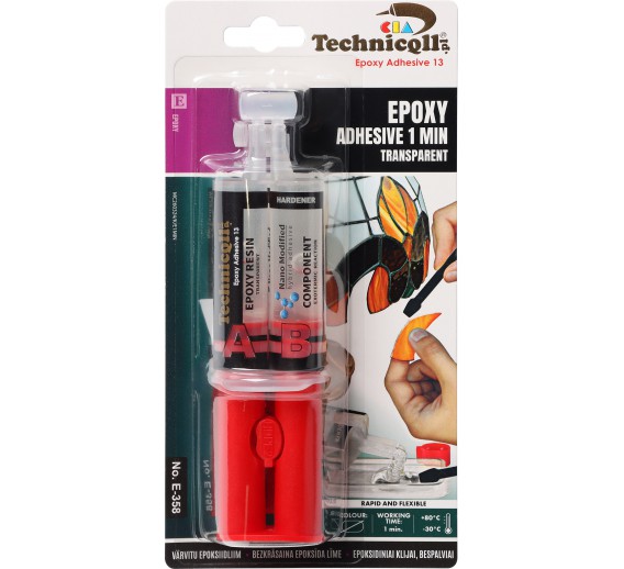 Dažai. Glaistas, gruntas, klijai, skiedikliai. Klijai. Universalūs klijai TECHNICQLL 358/U03  2x12 ml