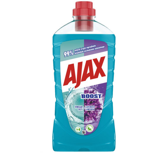 Švaros prekės. Buitinė chemija, valikliai. Universalus valiklis Ajax Boost Vinegar 1l