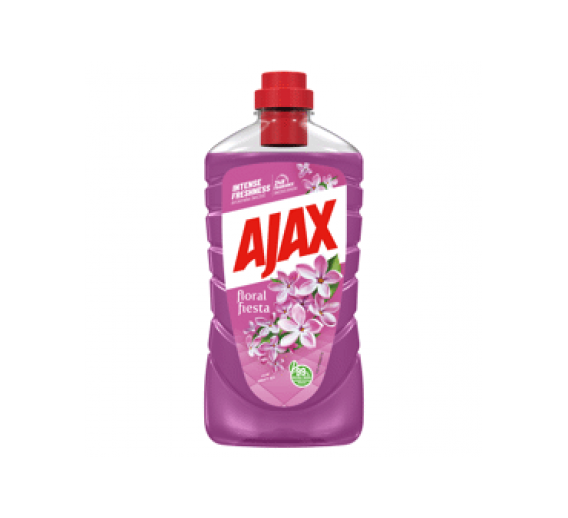 Švaros prekės. Buitinė chemija, valikliai. Universalus valiklis Ajax Gėlių fiesta alyvų kvapo 1l