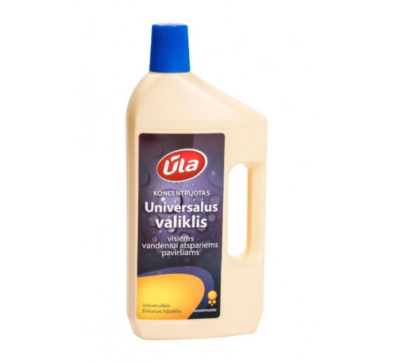 Švaros prekės. Buitinė chemija, valikliai. Universalus valiklis Ūla 1000 ml Švaros prekės. Buitinė chemija, valikliai. Universalus valiklis Ūla 1000 ml