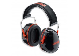 UVEX apsauginės ausinės K3 SNR 33dB juoda/raudona 