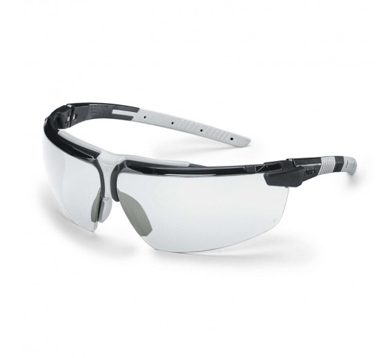 Darbo saugos prekės. Akių apsaugos priemonės. Akiniai. UVEX i-3 apsauginiai akiniai, juoda/pilka 