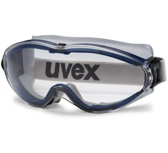Darbo saugos prekės. Akių apsaugos priemonės. Akiniai. UVEX Ultrasonic apsauginiai akiniai su panoramine linze 