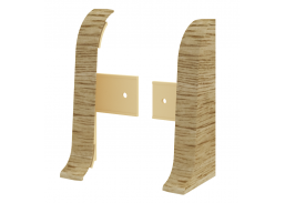 Vidaus apdailos prekės. Apdailos, sujungimo profiliai. Grindjuostės. Grindjuostės Vox Smart. Užbaigimas K/D Flex Smart 585 2vnt. Kalifornijos ąžuolas 