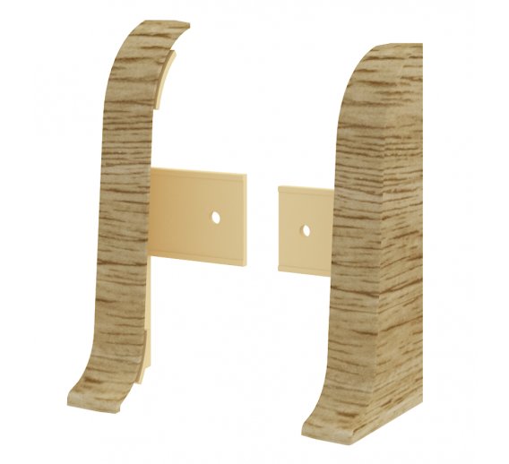 Vidaus apdailos prekės. Apdailos, sujungimo profiliai. Grindjuostės. Grindjuostės Vox Smart. Užbaigimas K/D Flex Smart 585 2vnt. Kalifornijos ąžuolas 