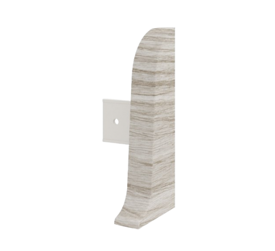 Vidaus apdailos prekės. Apdailos, sujungimo profiliai. Grindjuostės. Grindjuostės Vox Smart. Užbaigimas K/D Smart flex 5101 2 vnt. Sibiro ąžuolas