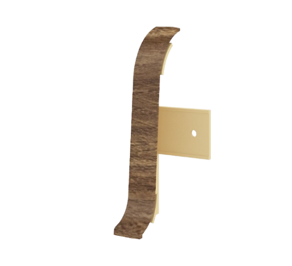 Vidaus apdailos prekės. Apdailos, sujungimo profiliai. Grindjuostės. Grindjuostės Vox Smart. Užbaigimas K/D Smart flex 5107 2 vnt. Terra ąžuolas