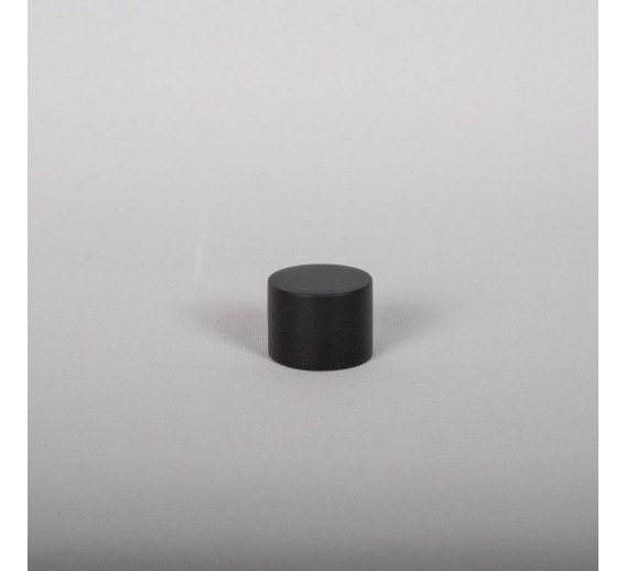 Vidaus apdailos prekės. Kitos apdailos medžiagos. Karnizai. Metaliniai karnizai ir jų detalės. Karnizo antgaliai. Užbaigimas karnizui FONDI mat.juodas 19 mm 2 vnt. 