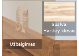 Vidaus apdailos prekės. Apdailos, sujungimo profiliai. Grindjuostės. Izzi grindjuostės, kampai, sujungimai. Užbaigimas SMART FLEX / IZZI, d/k Hartley klevas 2 vnt. 