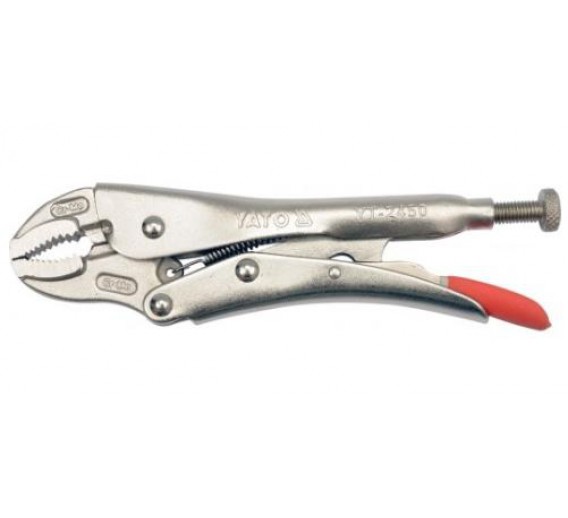 Darbo įrankiai. Mechaniniai įrankiai. Replės. Užspaudžiamos replės. Užspaudimo replės Yato 180 mm 