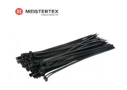 Tvirtinimo detalės. Tvirtinimo dirželiai ir dirželių laikikliai. Tvirtinimo dirželiai. Užtraukiamas tvirtinimo dirželis 2,5x150 mm juodas 100 vnt. 