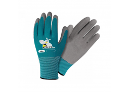 Darbo saugos prekės. Darbo pirštinės. Vaikiškos darbo pirštinės 4 dydis, žydros sp.