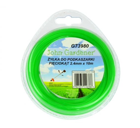 Technika sodui ir daržui. Krūmapjovės-žoliapjovės (trimeriai). Valas trimeriams. Valas trimeriui 2,4mm 10m 
