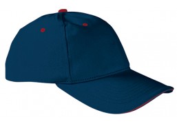 Darbo saugos prekės. Galvos apsaugos priemonės. Kepurės, šalikai, kaklo movos. Valento kepurė SANDWICH orion navy blue-lotto red 