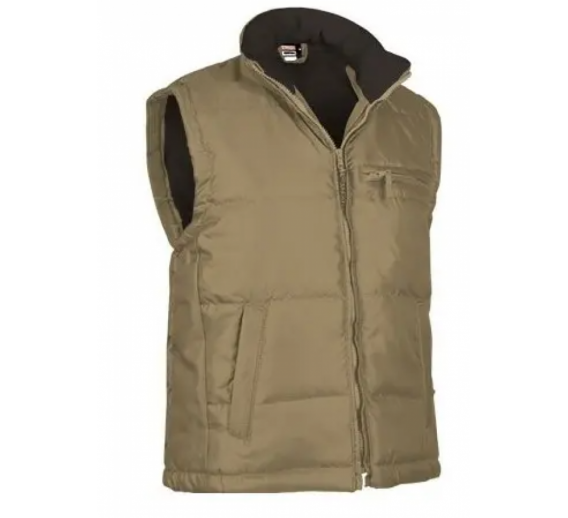 Darbo saugos prekės. Darbo drabužiai. Liemenės. Valento liemenė MONTANA ruda/kamel