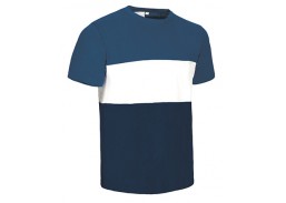 Darbo saugos prekės. Darbo drabužiai. Marškinėliai. Valento marškinėliai VARSITY blue/white/blue 2XL d. 