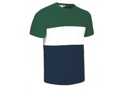 Darbo saugos prekės. Darbo drabužiai. Marškinėliai. Valento marškinėliai VARSITY green/white/blue M d. 