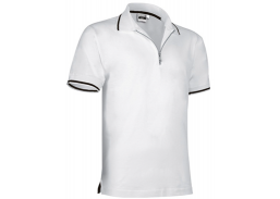 Darbo saugos prekės. Darbo drabužiai. Marškinėliai. Valento polo marškinėliai GOLF white-black