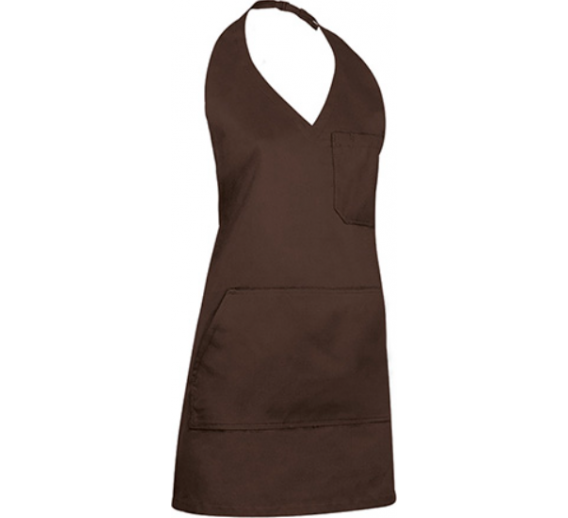 Darbo saugos prekės. Darbo drabužiai. Prijuostės, antrankoviai. Valento prijuostė BISTRO walnut brown 