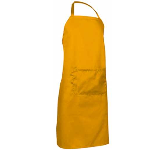 Darbo saugos prekės. Darbo drabužiai. Prijuostės, antrankoviai. Valento prijuostė OVEN mustard orange 