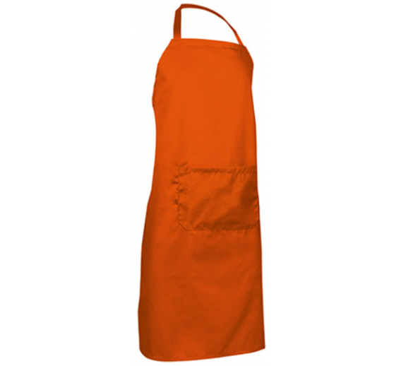 Darbo saugos prekės. Darbo drabužiai. Prijuostės, antrankoviai. Valento prijuostė OVEN party orange 