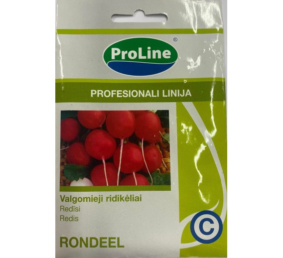 Sodo ir daržo prekės. Sėklos, daigyklos, durpinės tabletės. Ridikėliai, salotos. Valgomieji ridikėliai, Rondeel, 3g. 