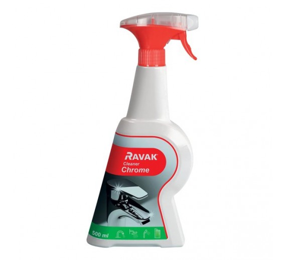 Švaros prekės. Buitinė chemija, valikliai. Valiklis Cleaner Chrome RAVAK 500ml 