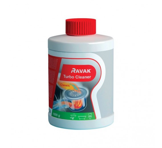 Švaros prekės. Buitinė chemija, valikliai. Valiklis Ravak Turbo cleaner 1 kg 