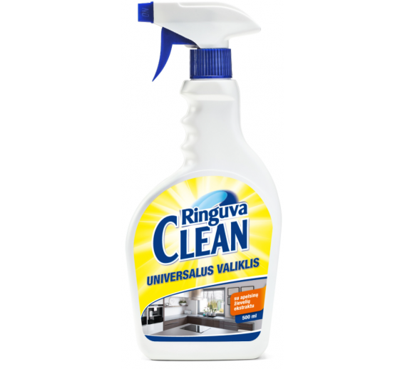 Švaros prekės. Buitinė chemija, valikliai. Valiklis su apelsinų ekstraktu Ringuva Clean 500ml 