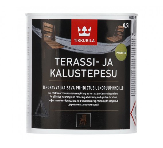 Švaros prekės. Buitinė chemija, valikliai. Valiklis TIKKURILA Terassi-ja Kalustepesu 0.5l 