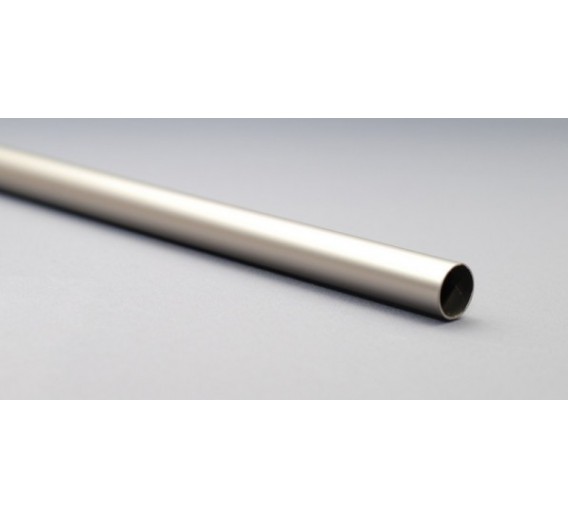 Vidaus apdailos prekės. Kitos apdailos medžiagos. Karnizai. Metaliniai karnizai ir jų detalės. Karnizo vamzdžiai. Vamzdis MODERN 2m 16mm šv. matinis sidabras 