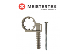 Tvirtinimo detalės. Vamzdžių laikikliai. Vamzdžių laikiklis plastikinis viengubas F26 