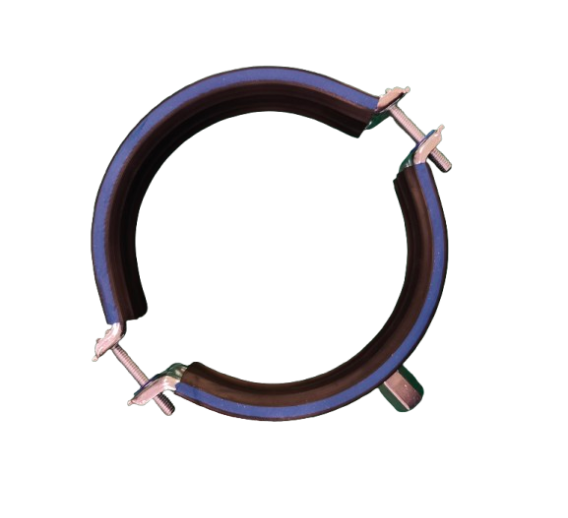 Tvirtinimo detalės. Vamzdžių laikikliai. Vamzdžių laikiklis su guma 4