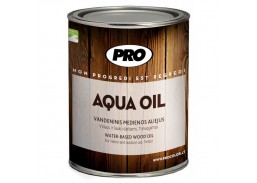 Dažai. Medienos apsaugos ir dekoravimo priemonės. Aliejus medienai. Vandeninis aliejus medienai AQUA OIL bespalvis, 0.9l 