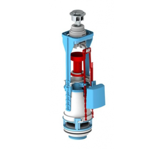 Santechnikos prekės. Vonios įranga. WC bakelių dalys. Vandens nuleidimo mechanizmas Nikiplast 3/6L