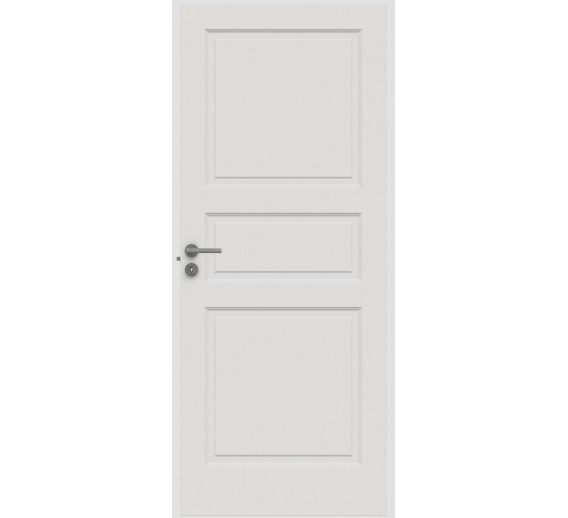 Vidaus apdailos prekės. Durų furnitūra. Durys. Vidaus durys. Varčia STYLE 1 universali balta sp. 
