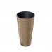 Namų apyvokos prekės. Vazonai. Plastikiniai vazonai, vazonai iš kompozito. Vazonas su įdėklu FURU ROUND 27/15L 30x57,5 cm ruda sp.  kaina